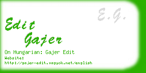 edit gajer business card